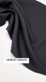 Шерсть костюмная Giorgio Armani double черный