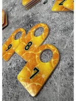 Номерки для гардероба акриловые 3х5 см