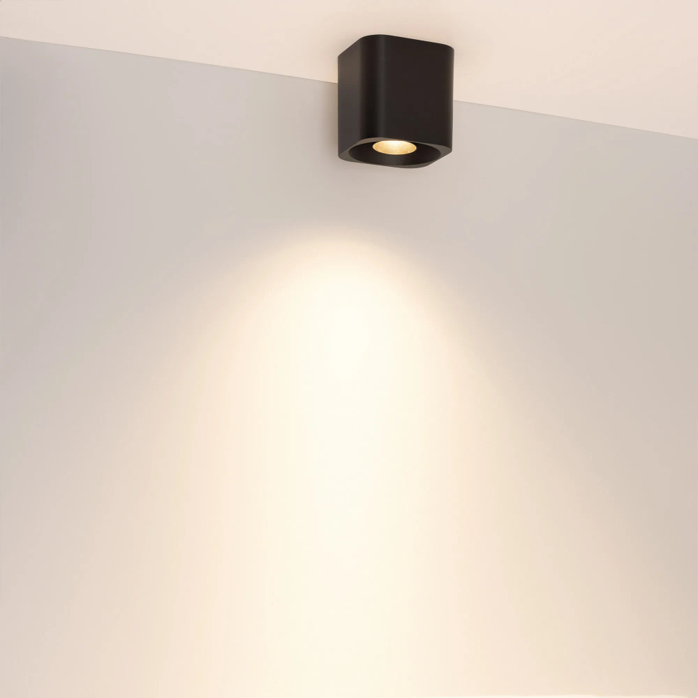 Светильник SP-ACENTO-S95x95-10W Warm3000 (BK, 20-45 deg, 230V) (Arlight, IP20 Металл, 5 лет) 055747