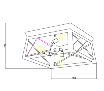 Светильник потолочный 3*Е27 3004/08/03C чёрный/коричневый Kaizer Stilfort