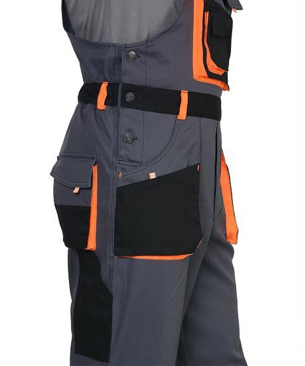 Костюм "Стрейч" темно-серый с оранжевым и черным