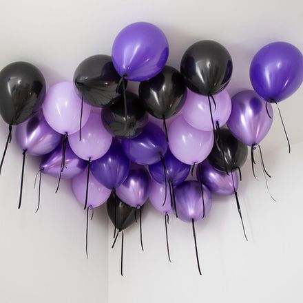 Шары под потолок в цвете "В стиле Уэнсдей"