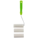 Валик с рукояткой поролоновый с 2-мя шубками 100 мм, D 42 мм, D ручки 6 мм Сибртех