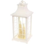 Сувенир с подсветкой «Огонек» 13*13*31 см (работает от 3*ААА), Белый