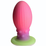 Розовая пробка-яйцо XL Xeno Egg - 17,6 см. (Цвет: розовый)