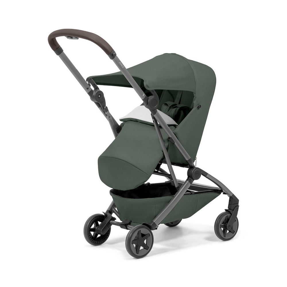 Детская прогулочная коляска Joolz Aer 2 с бампером и реверсивным блоком Forest Green