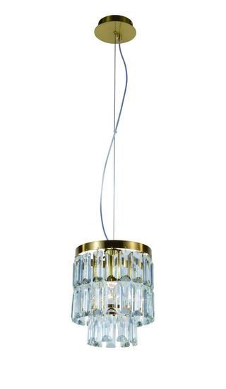 2752P/1A PLATING BRASS+CLEAR (1/6) Люстра NW