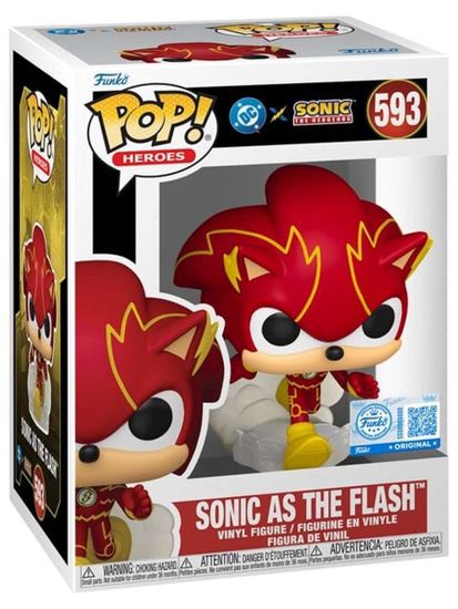 Фигурка Funko POP! Heroes DC х Sonic the Hedgehog Sonic as the Flash (593) 88905 / Фигурка Фанко ПОП! по мотивам серии игр "Соник", Соник