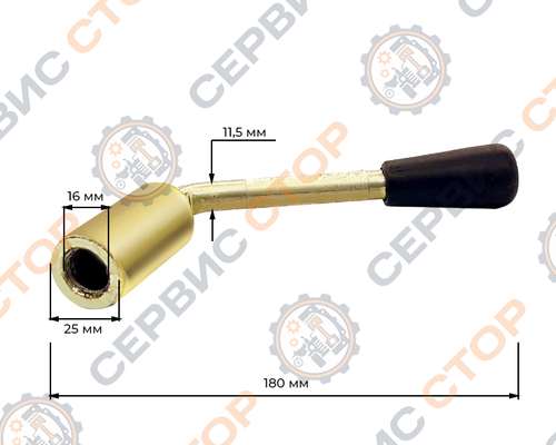 Рукоять фиксации руля вертикальная  мотоблока с воздушным охлаждением