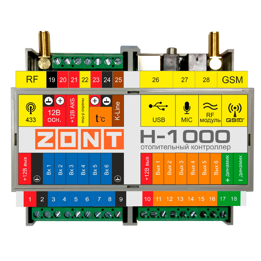 Отопительный контроллер Zont H-1000.01