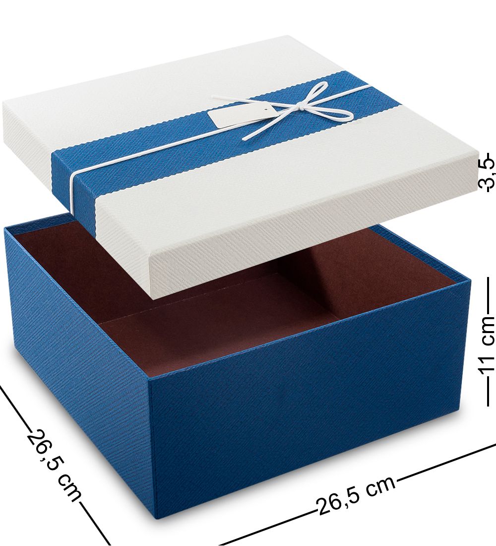 Packing Symphony WF-36-B Набор коробок из 3шт «Прямоугольник» цв.син./бел.