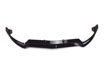 Юбка переднего бампера  V.1 глянцево - черный для Mercedes W205 lift 2018–2021