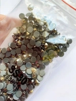 Стразы термоклеевые стекло Hematite ss30