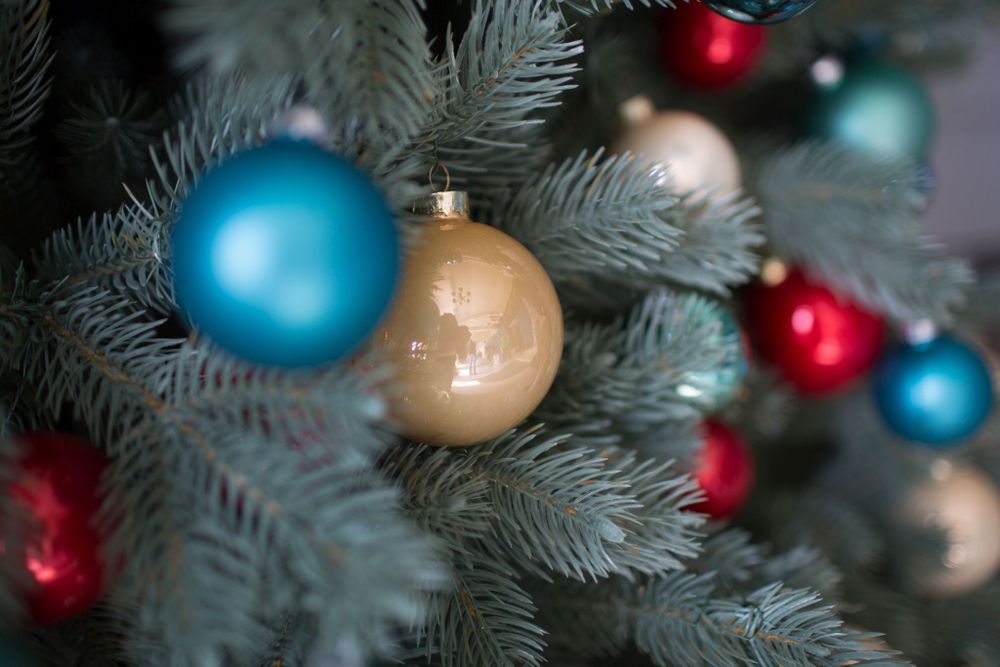 Ель голубая искусственная «Бордо» (Литая хвоя) 210 см / 2.1 м