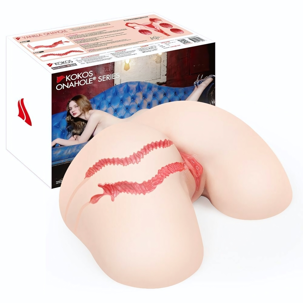 Мастурбатор-полуторс с двойным слоем материала Vanilla Onahole (Цвет: телесный)