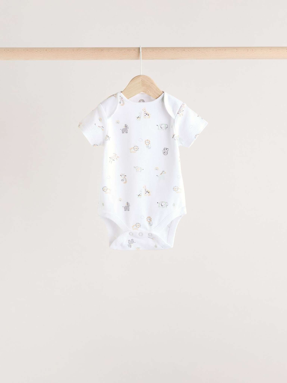 Боди с коротким рукавом для малышей Next E57-522, 5 шт., Белый