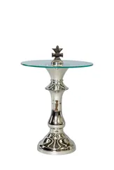 Кофейный стол "Король" серебро