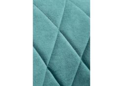 Стул на металлокаркасе Гутрид ромбы спереди бирюзовый / белый