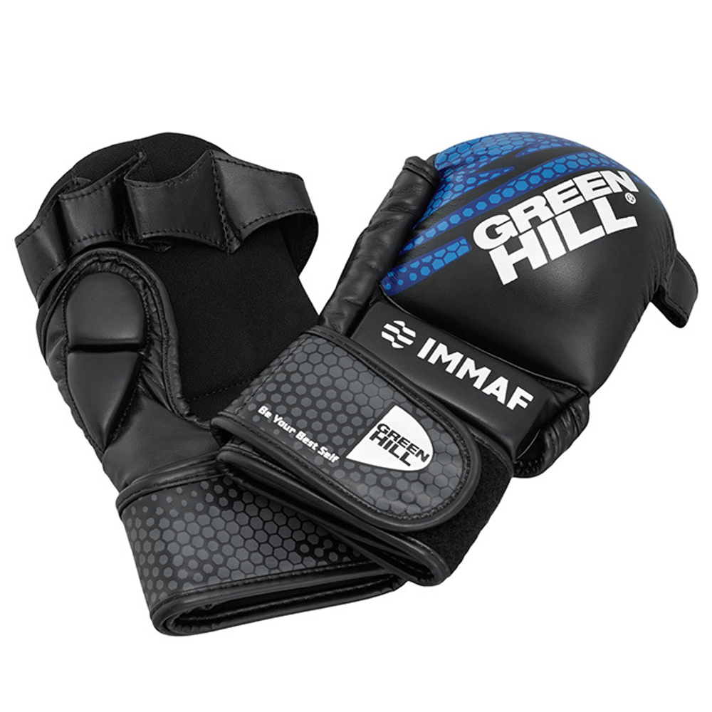 Перчатки MMA Green Hill IMMAF Синие