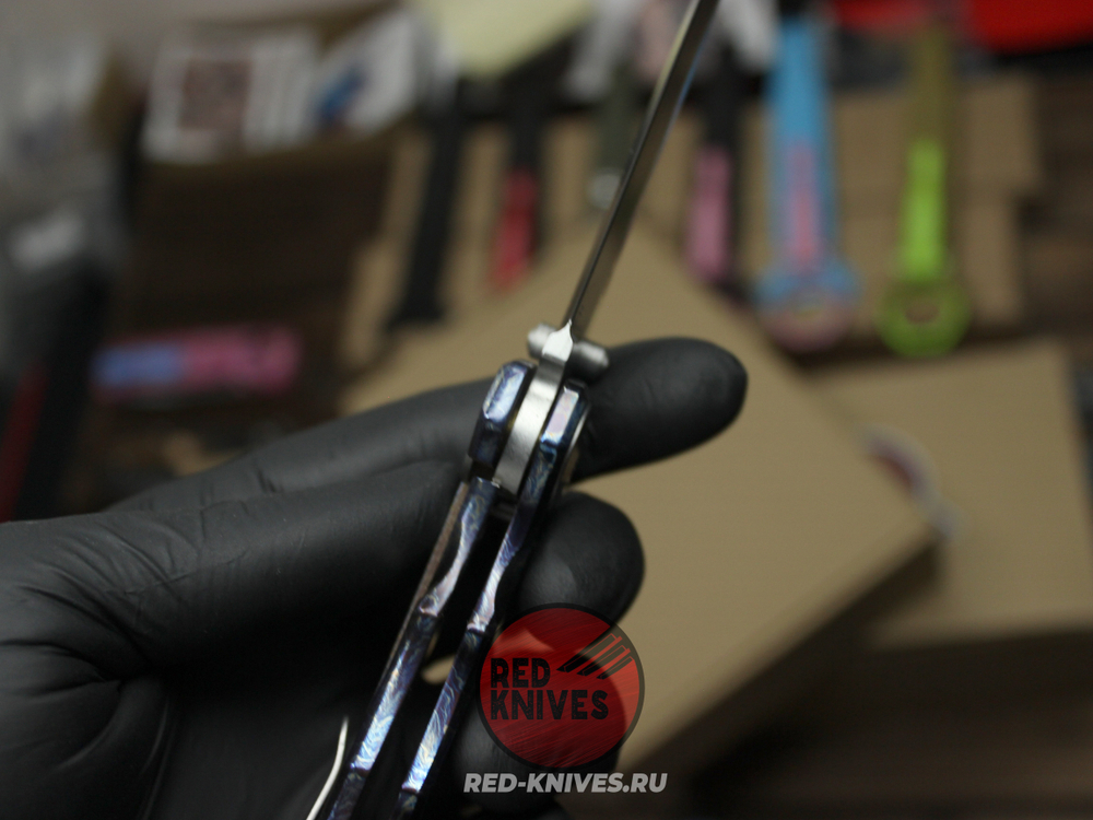 Нож Spartan Blades Harsey Titanium Custom Огненный - огненный титан