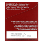 Twinings, ароматизированный черный чай, чай, без кофеина, 20 чайных пакетиков, 40 г (1,41 унции)