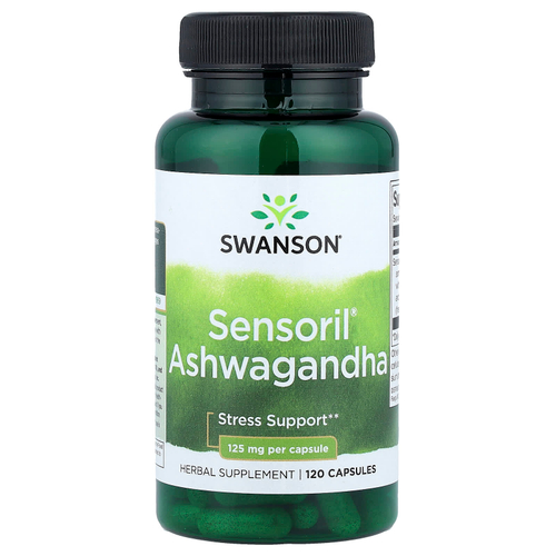 Swanson Vitamins, Sensoril®, ашваганда, 125 мг, 120 капсул
