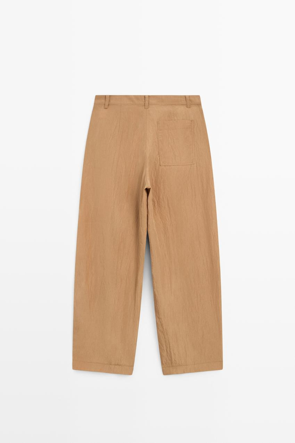 Massimo Dutti Легкие брюки прямого кроя, карамельный