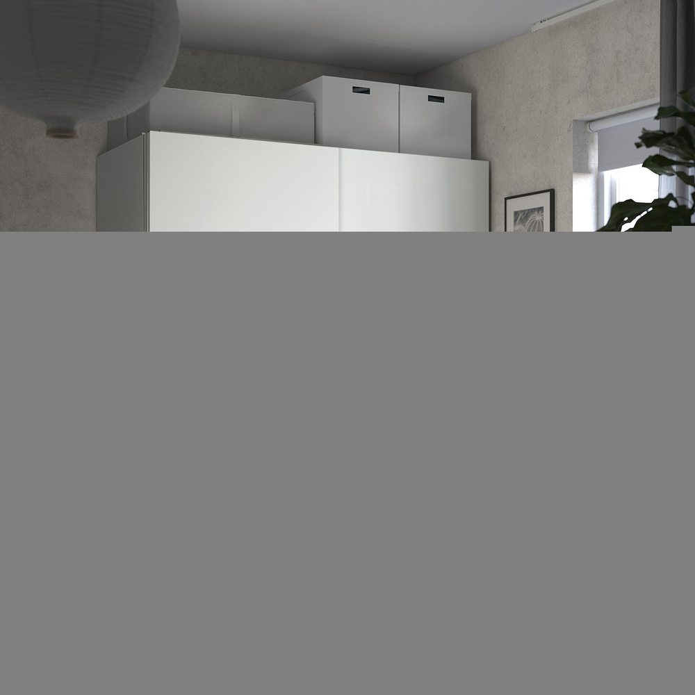 Шкаф-купе PAX HASVIC IKEA комбинация с 3 полками (белый)  170*50*220