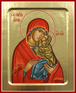 Икона Анны, святой праведной на дереве: 125 х 160 (Синопсисъ)