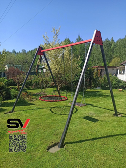 Монтаж уличных качелей Sv Sport