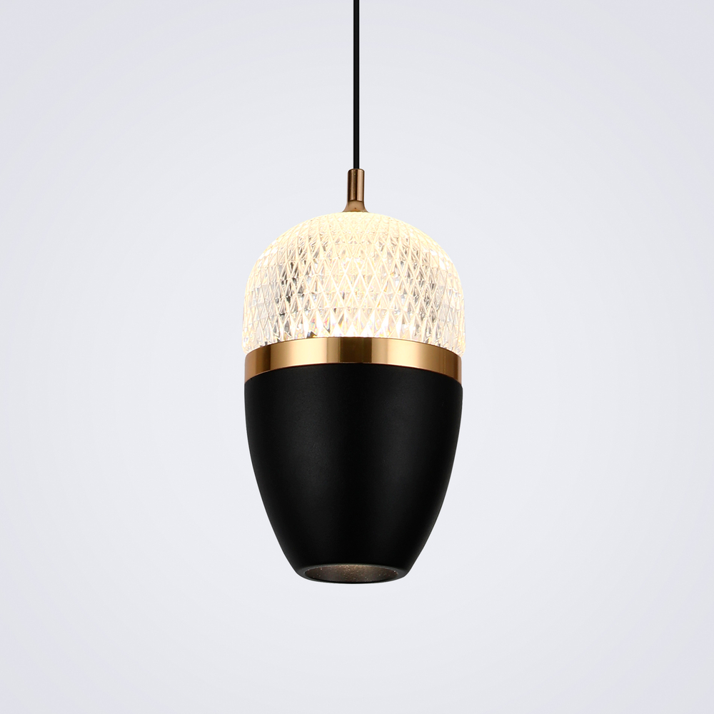 Подвесной светодиодный cветильник LED4U L8754-1 BK