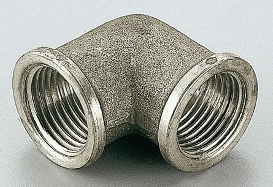 Угольник латунный Tiemme 3/4"x3/4" ВР/ВР с внутренней резьбой никелированный 1500162