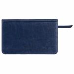 Еженедельник недатированный МАЛЫЙ ФОРМАТ 95х155 мм А6 BRAUBERG "Imperial" под кожу, 64 л., темно-синий, 126186