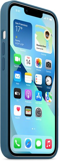 Чехол Apple Silicone Case with MagSafe for iPhone 13, «полярная лазурь»