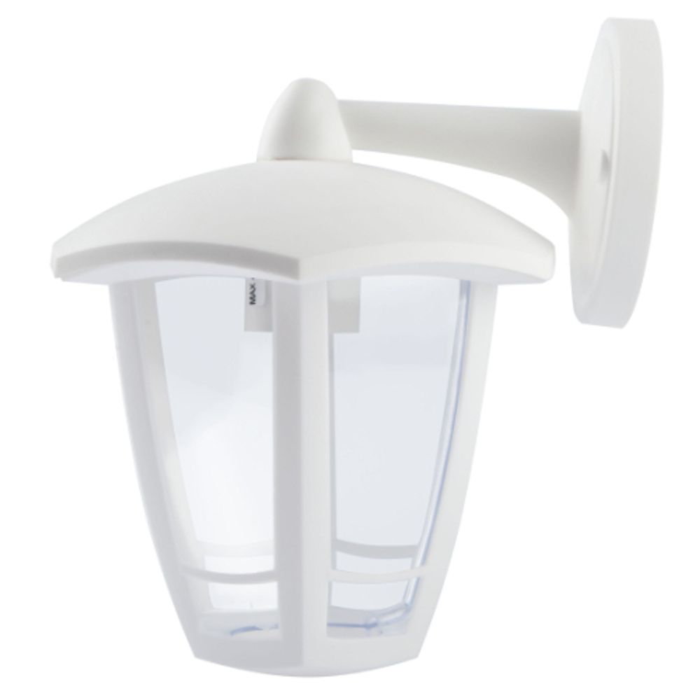 Садово-парковый светильник ЭРА «Дели 3» ДБУ 07-8-006 белый 6-гранный настенный IP44 светодиодный 8Вт 3000K | Садово-парковые светильники