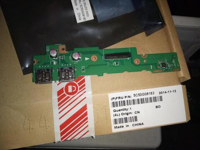 Плата USB, Card reader (sub board) для ноутбка Lenovo Flex2-14 (5C50G08183), оригинал