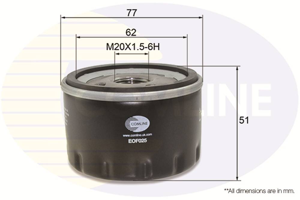 COMLINE - EOF025-CML - Oil Filter