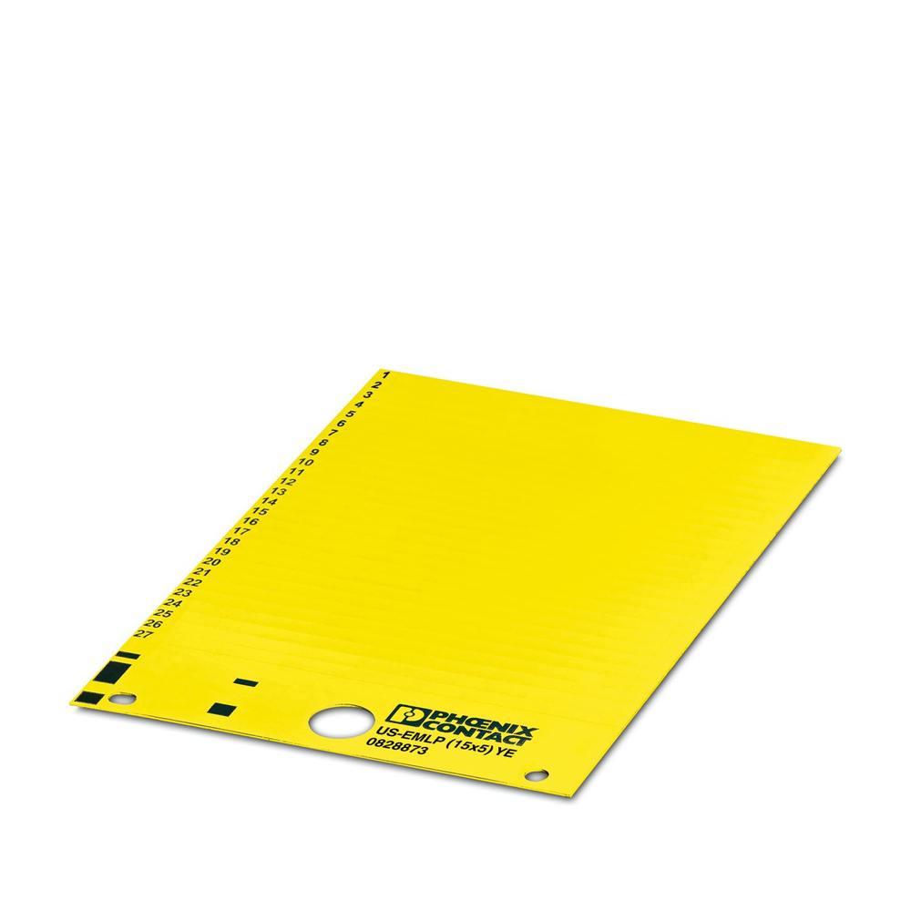 0828873 - US-EMLP (15X5) YE - Пластиковая табличка