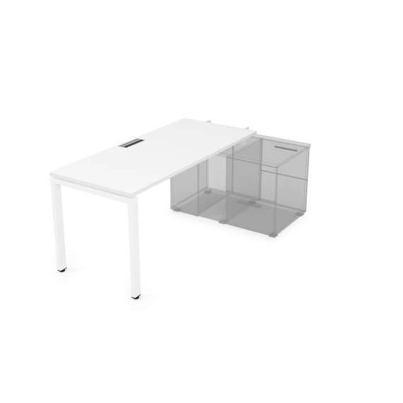 СПН-П.984 Стол рабочий прямолинейный для крепления на тумбу, начальный (1600*800*750)