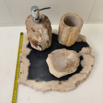 Набор из окаменелого дерева 4 предм Fossil Set NF-63280 поднос 149