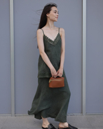 комплект изо льна: топ и юбка