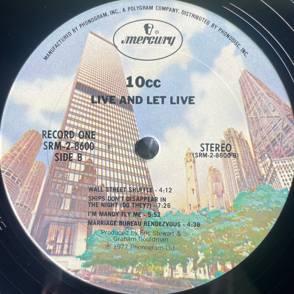 10cc - Live And Let Live 2LP (США 1977г.)