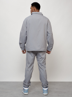 Спортивный костюм мужской модный серого цвета 15010Sr