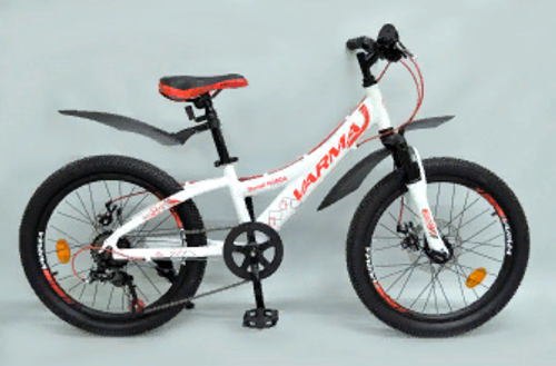 Вело 20" VARMA Denali H20DА 20" р.10 бело-красный 7ск ал.