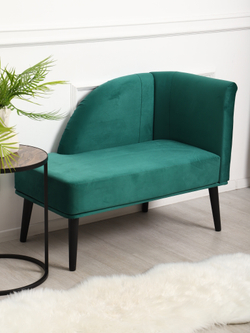 Кушетка Berger зеленый/венге