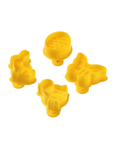 Набор плунжеров кондитерских «Пасха», 4 шт, 9,5×9×4,6 см, цвет МИКС