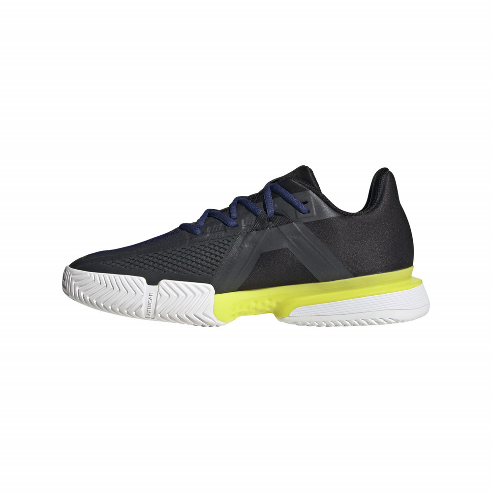 Мужские кроссовки теннисные Adidas Sole Match Bounce Tennis Shoes M - victory blue/cloud white/ acid yellow