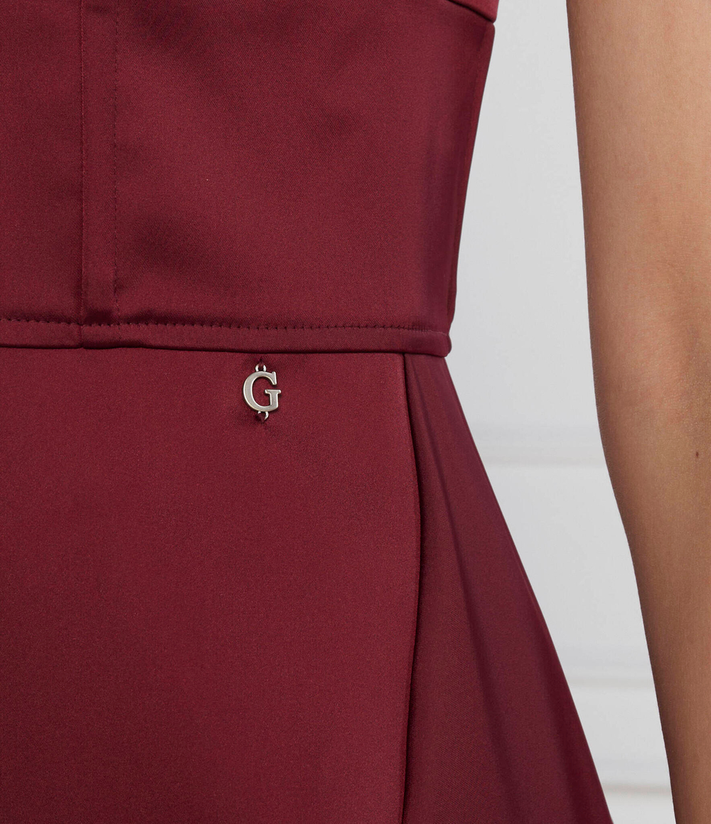 Платье SARA STRAPS GUESS - бордовый(W3BK82 WDEE2)