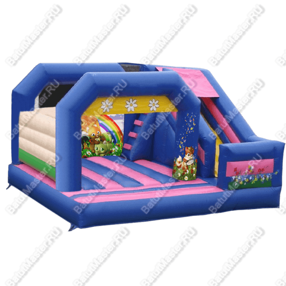 Коммерческий надувной батут "Кошка на прогулке"