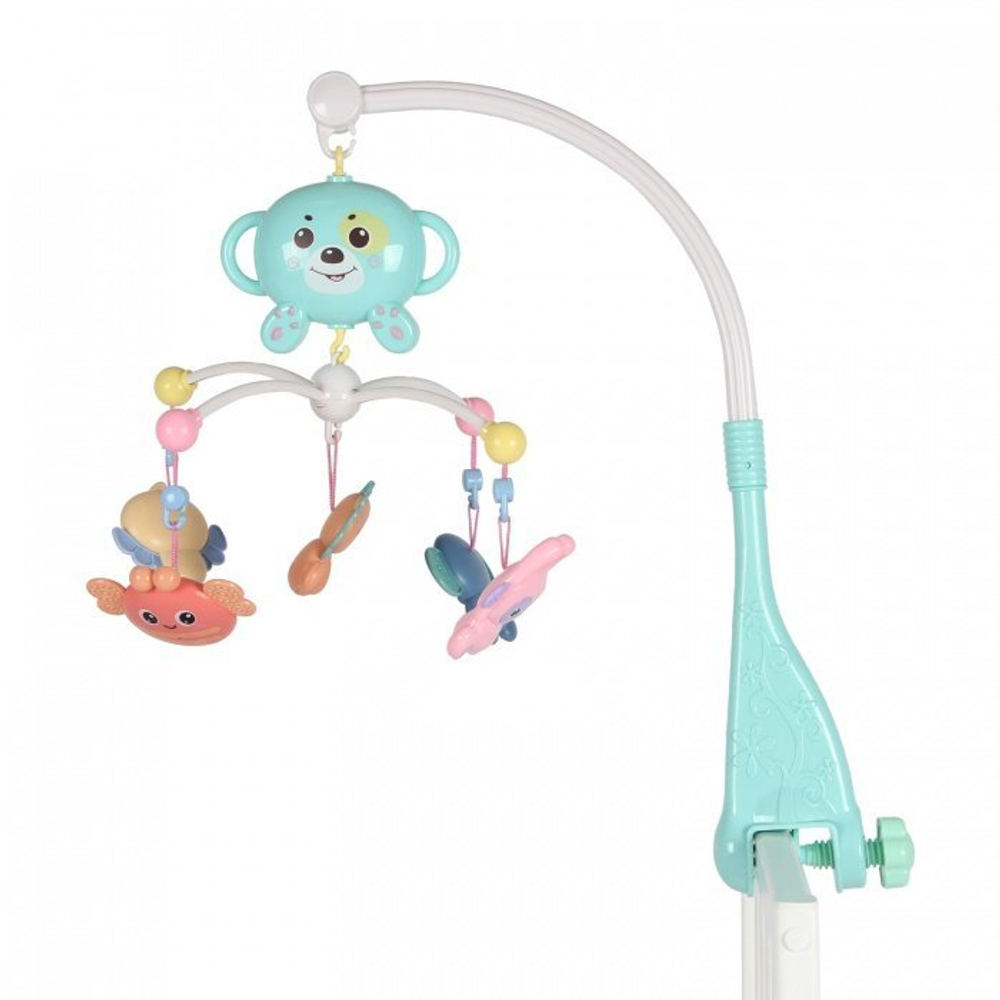 Музыкальный мобиль "Чебурашка" аккум.питание/пласт., 250 мел.